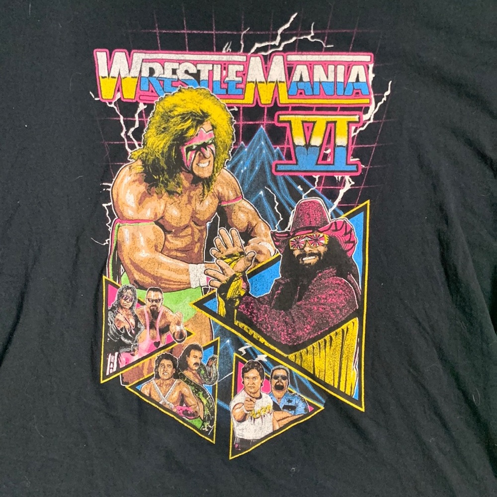 WWE 2X WrestleMania VI 6 2020 Ultimate Warrior Macho Man Hart Bro RRP Boss G75